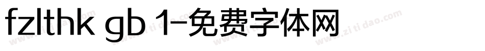fzlthk gb 1字体转换